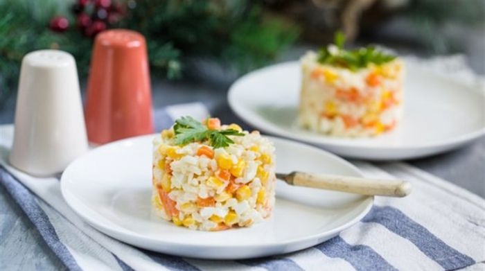 Рецепт салату "Оксамит" з крабовими паличками