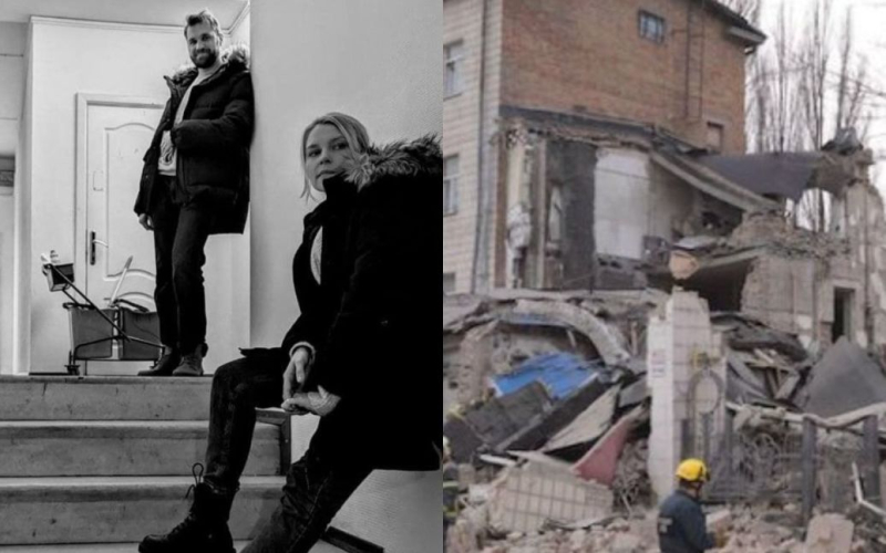 Російська ракета зруйнувала будівлю, де проходили знімання серіалу для "1+1 Україна"