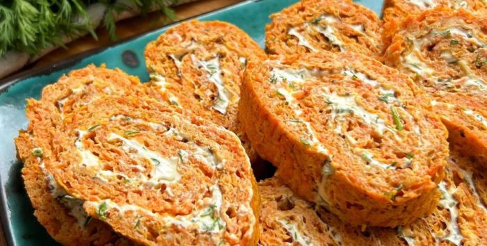 Закусочний рулет з моркви