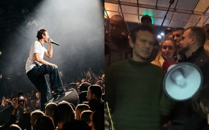 Концерт "Океану Ельзи" перервала повітряна тривога: Вакарчук продовжив виступ у метро