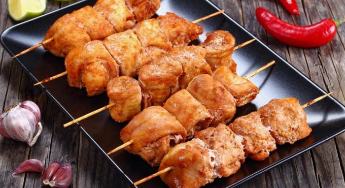 Простий рецепт шашлику з курки в духовці