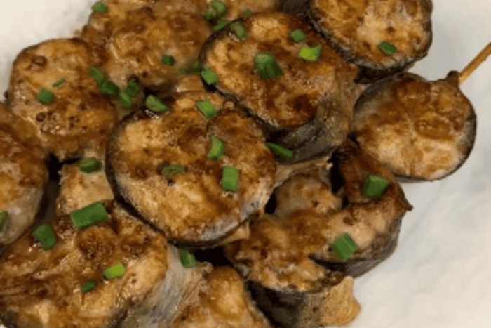 Шашлики зі скумбрії в духовці