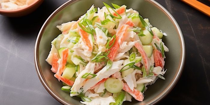 Смачний корейський салат з крабовими паличками