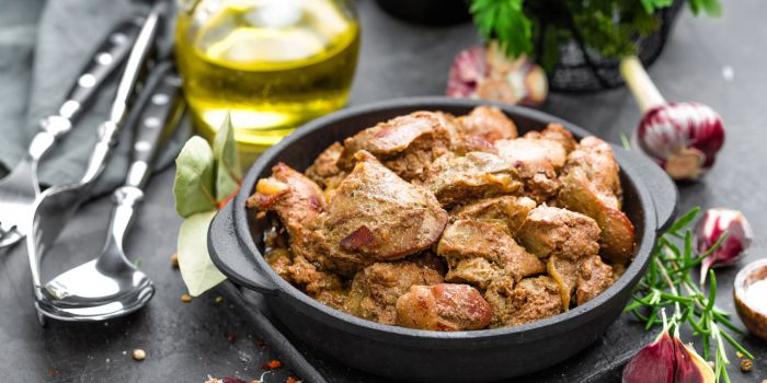 Куряча печінка по-іспанськи &mdash; рецепт