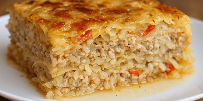 Смачна запіканка з капусти і курячого фаршу