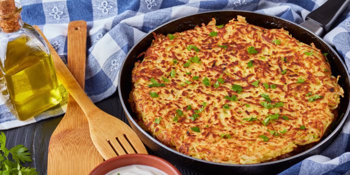 Картопляна паляниця з сиром &mdash; рецепт на сковороді без олії